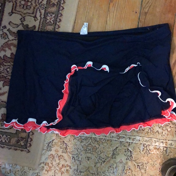 GOTTEX Size 24W Sarong-Look Bikini Swim Bottom Brief + Skirted Ruffle  $102 NEW - Picture 6 of 8